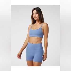 Women's Light Blue Scoop Neck Bralette